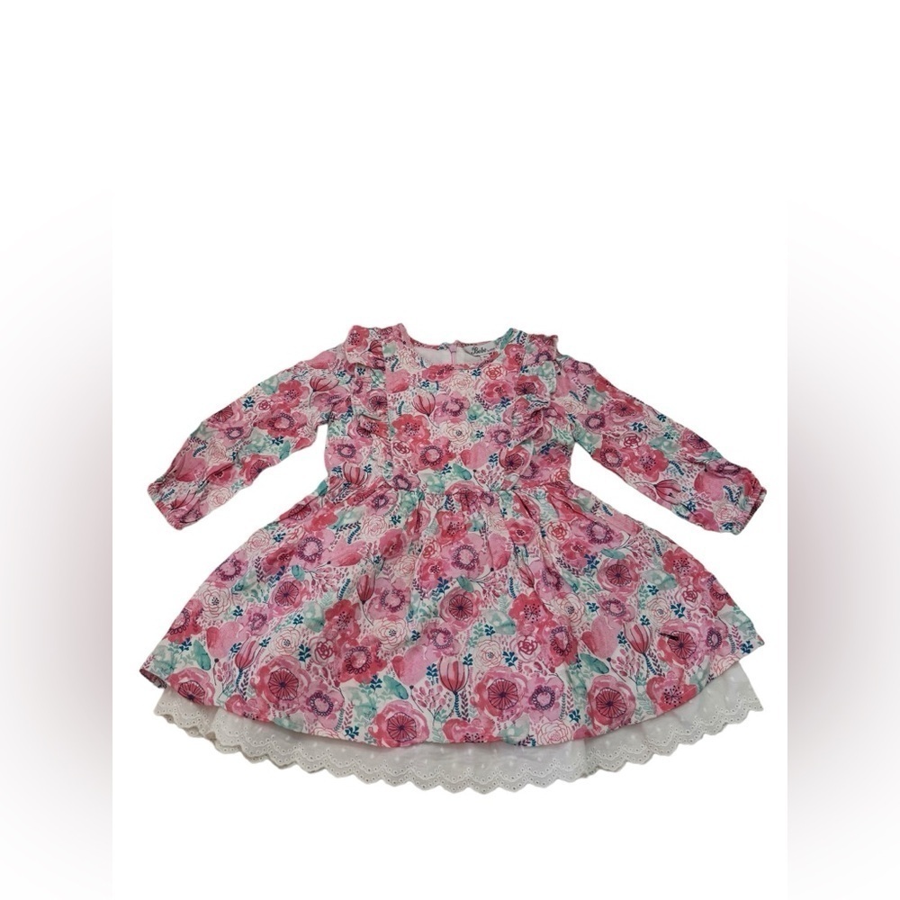 Bebe by Minihaha Melita Long Sleeve Print Dress 18 Months